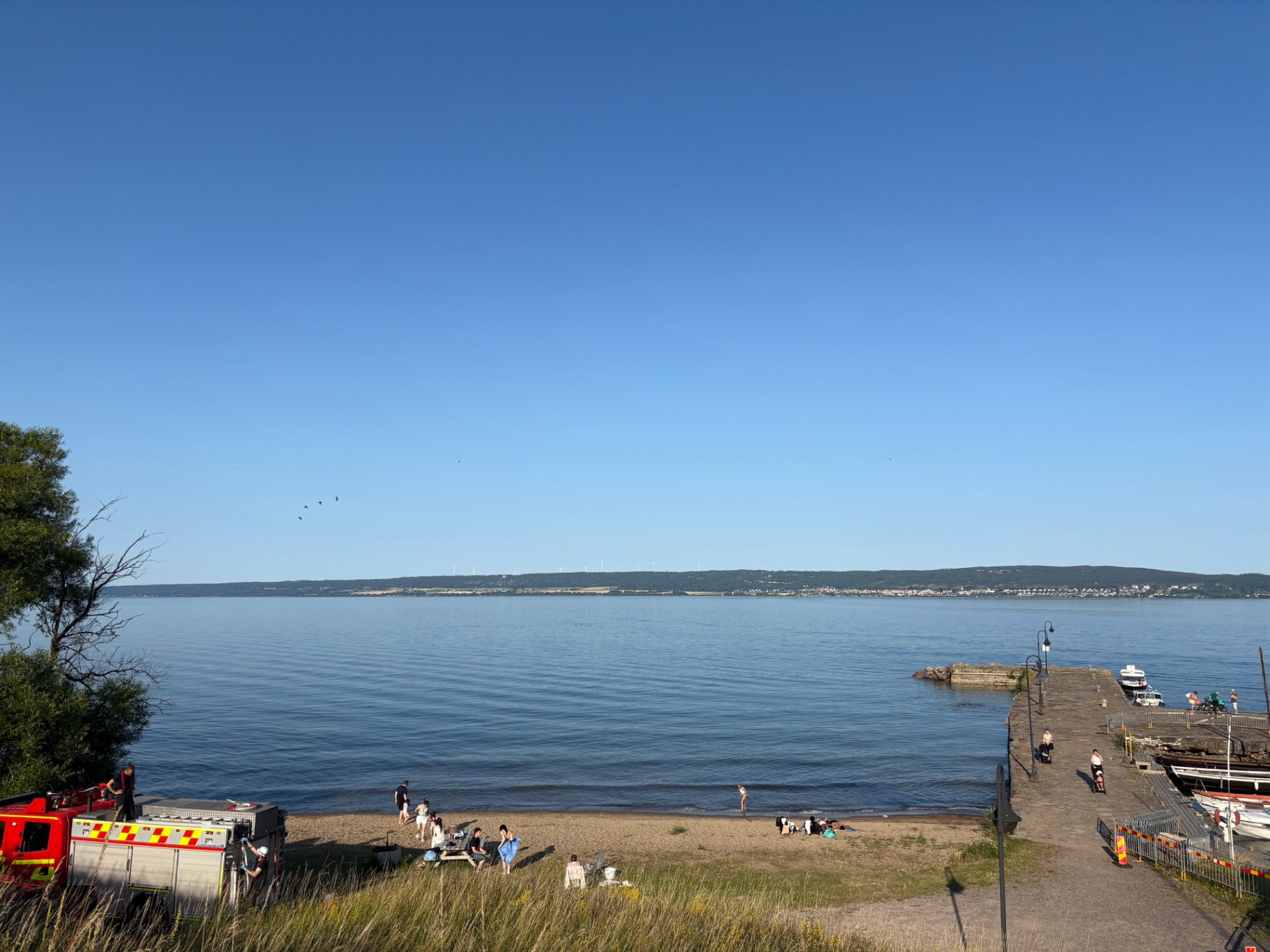 Sandstrand vid Vättern